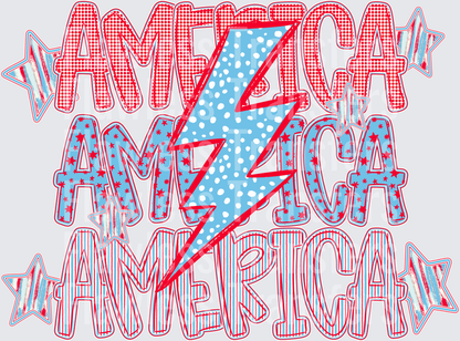 America Stacked #0024 DTF Transfer - Raw Image