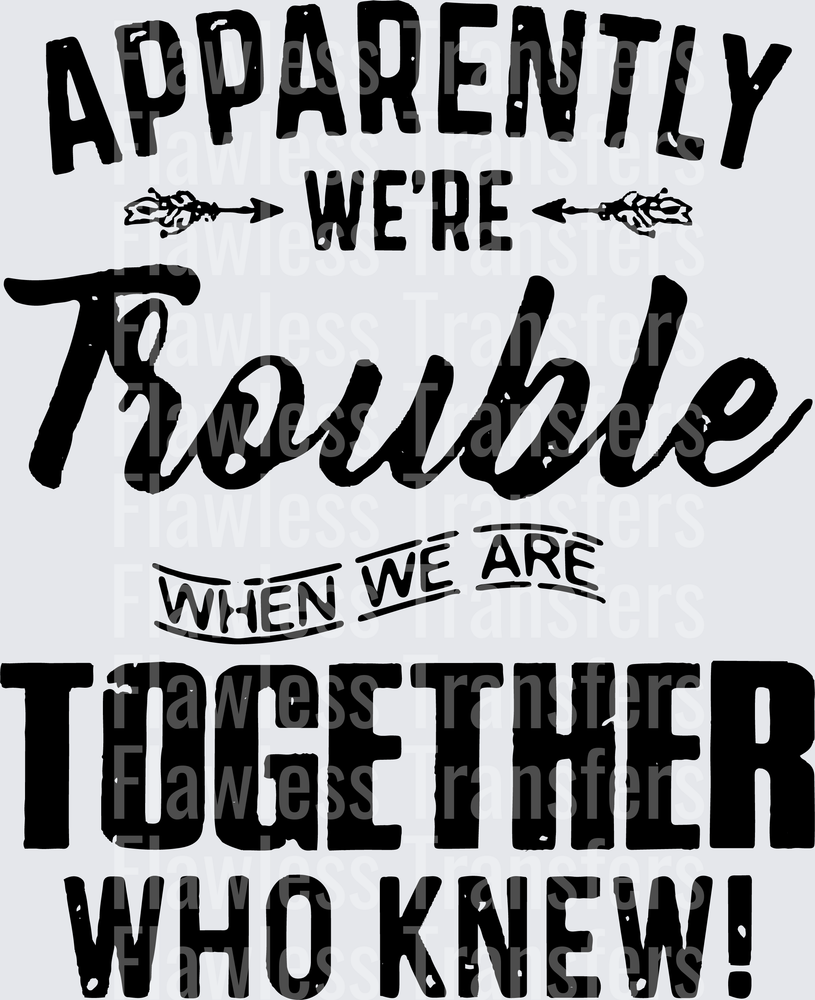 Apparently We're Trouble Together #5640