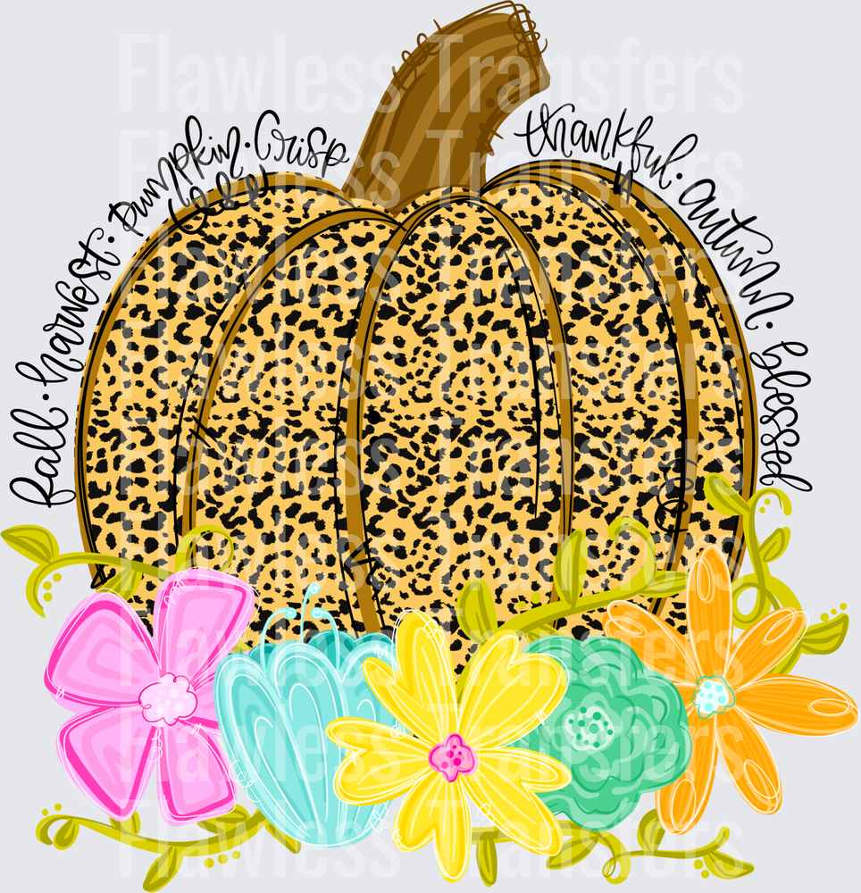 Fall Leopard Pumpkin #0411