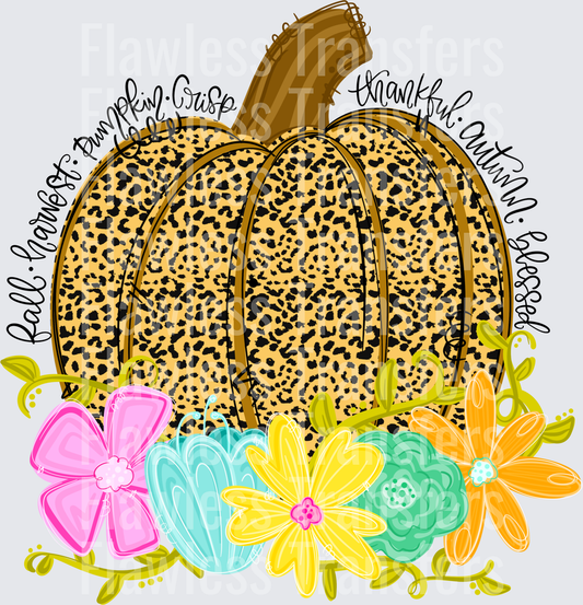 Fall Leopard Pumpkin #0411