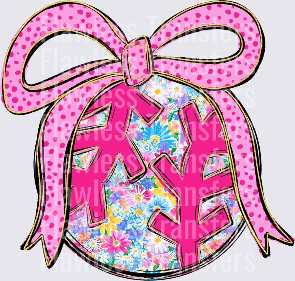Baseball Bow #6674