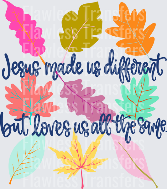 Jesus Made Us Different #5559