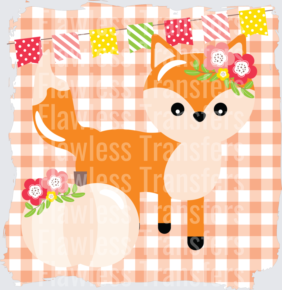 Girly Fox With Pumpkin #0387