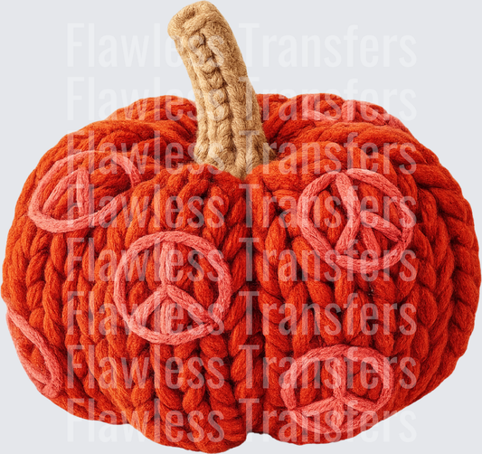 Peace Pumpkin Faux Yarn #0353