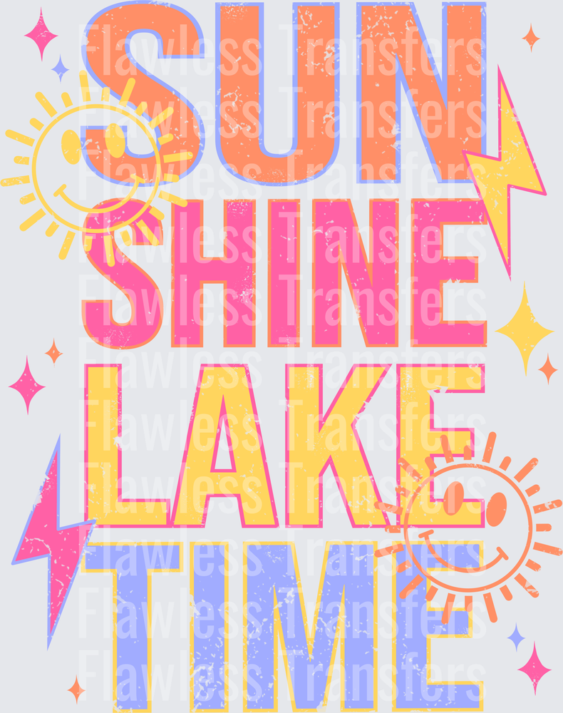 Sunshine Lake Time Distressed #4573