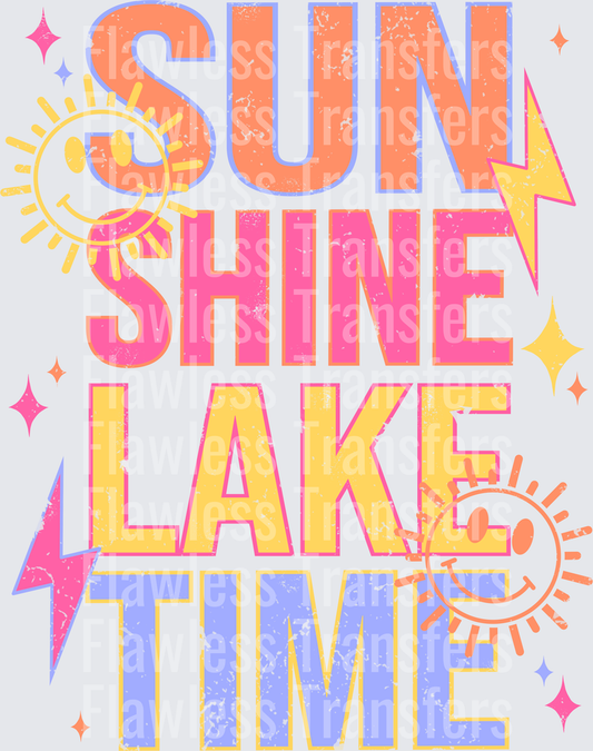 Sunshine Lake Time Distressed #4573