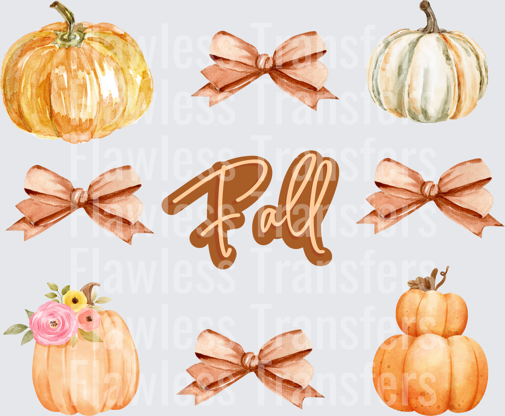 Fall Pumpkin Coquette Bow #0254
