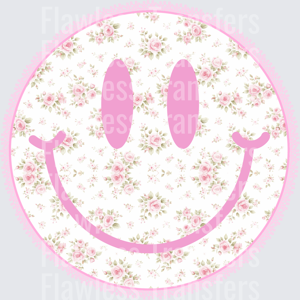 Smiley Pink Floral #4423