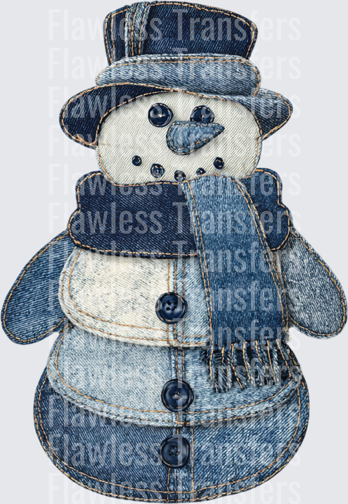 Denim Snowman #1802