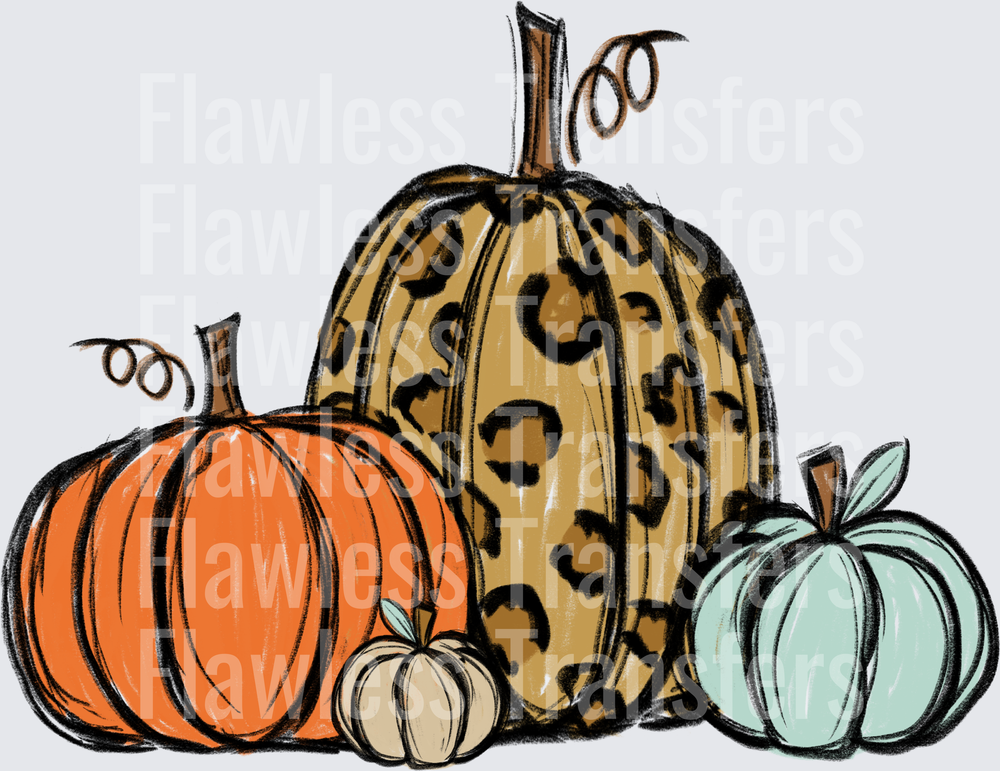 Fall Leopard Pumpkins #0027