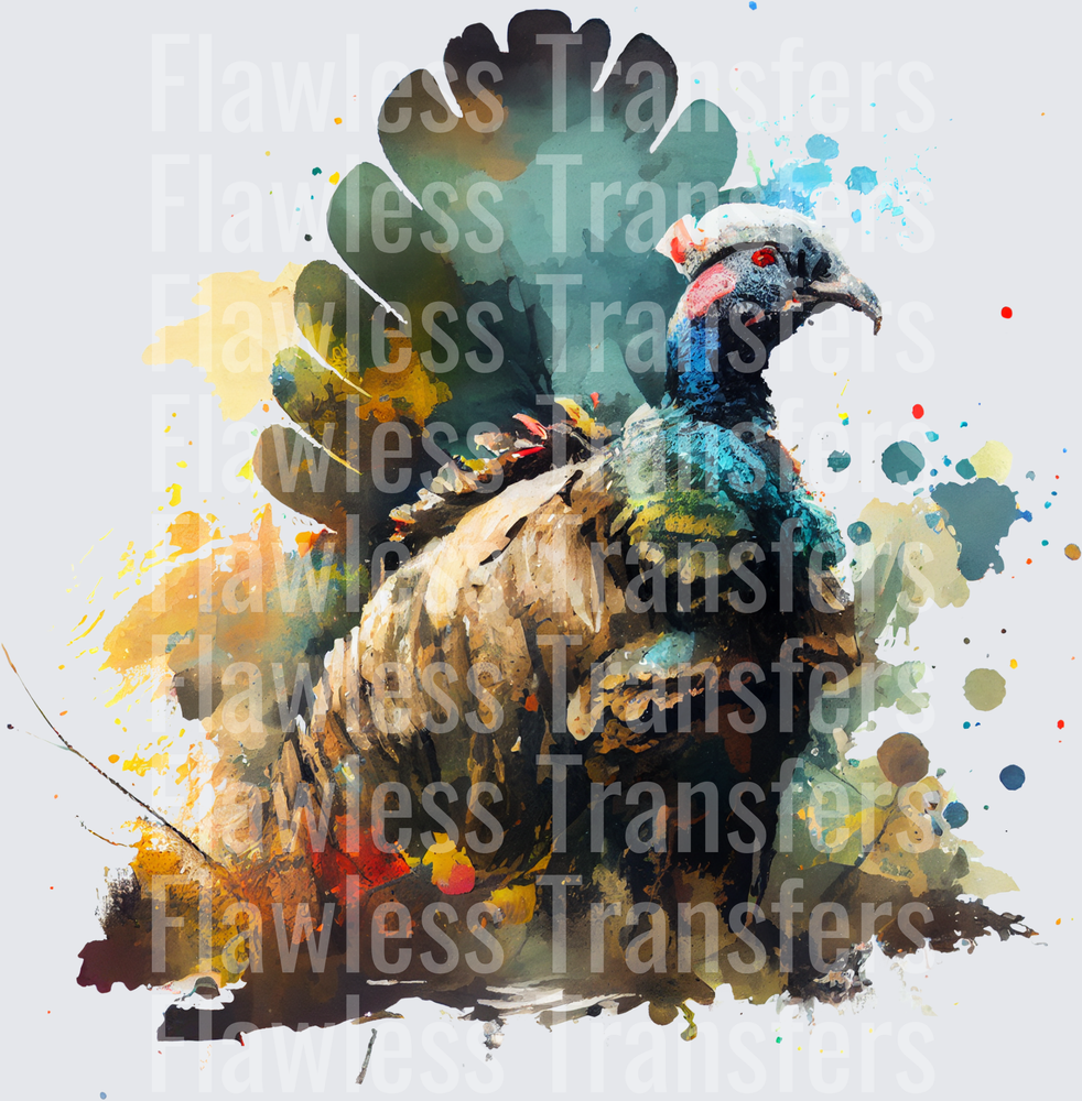 Watercolor Turkey #0040