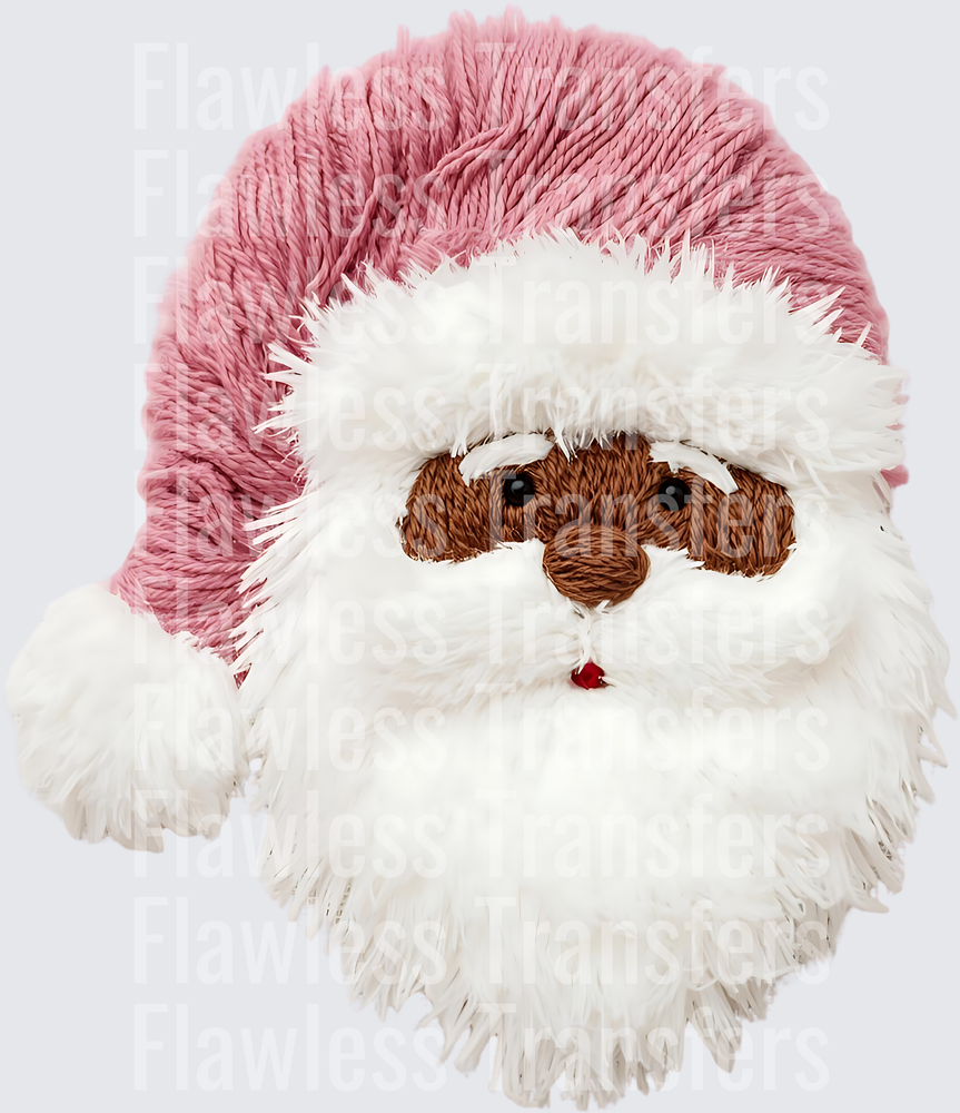 Black Santa Pink Hat #1708