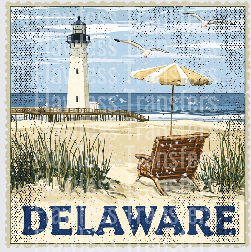 Delaware Vintage Stamp #1028