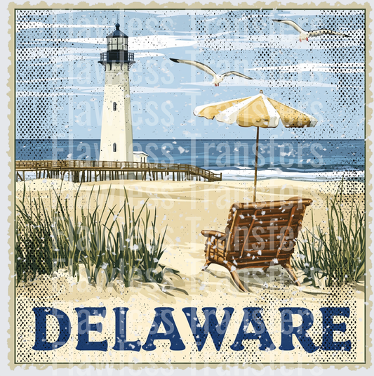 Delaware Vintage Stamp #1028