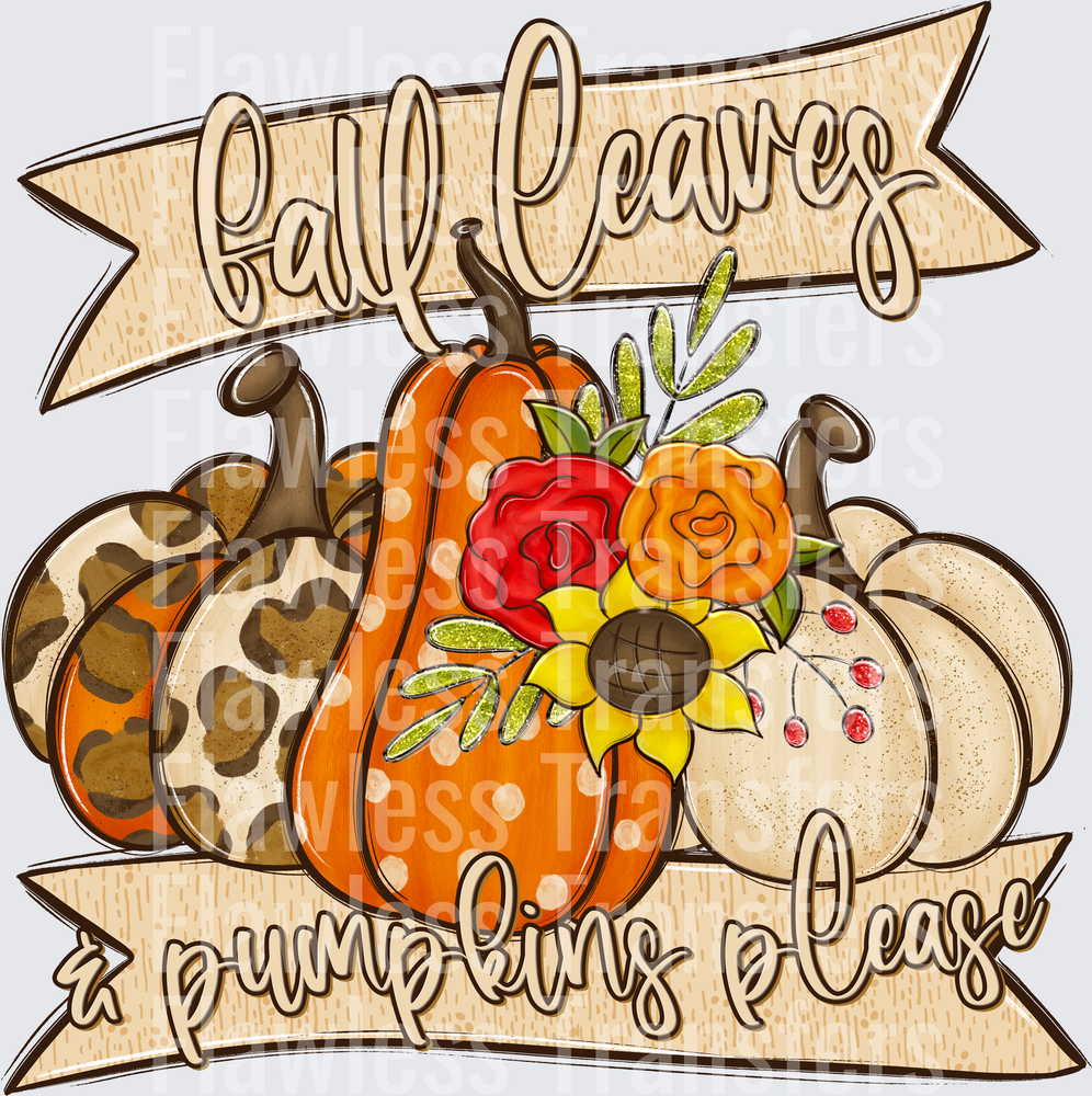 Fall Leaves And Pumpkins Please #0024