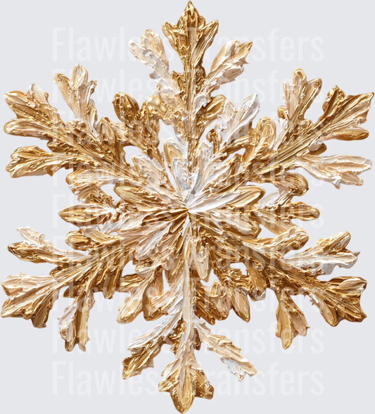 Gold Snowflake #1752