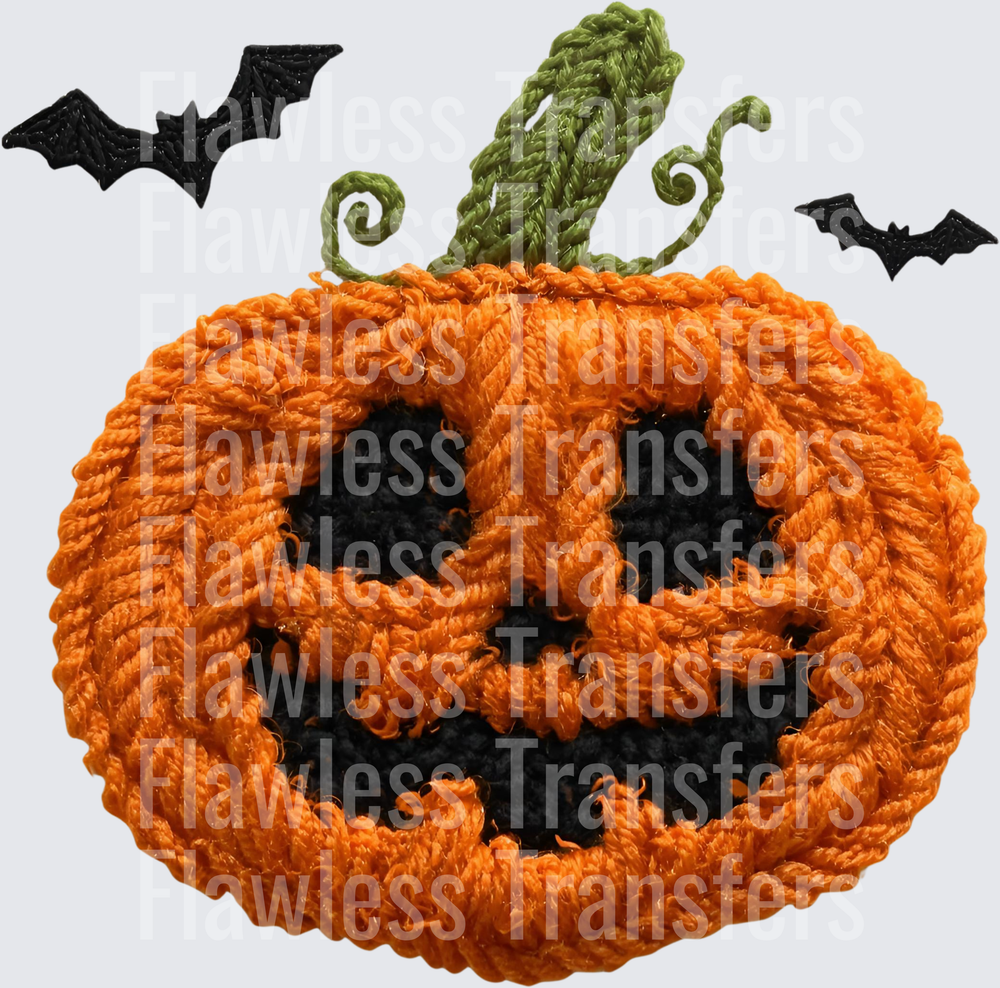 Jack O Lantern Pumpkin Faux Yarn #0803