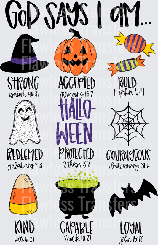 God Says I Am Halloween #0558