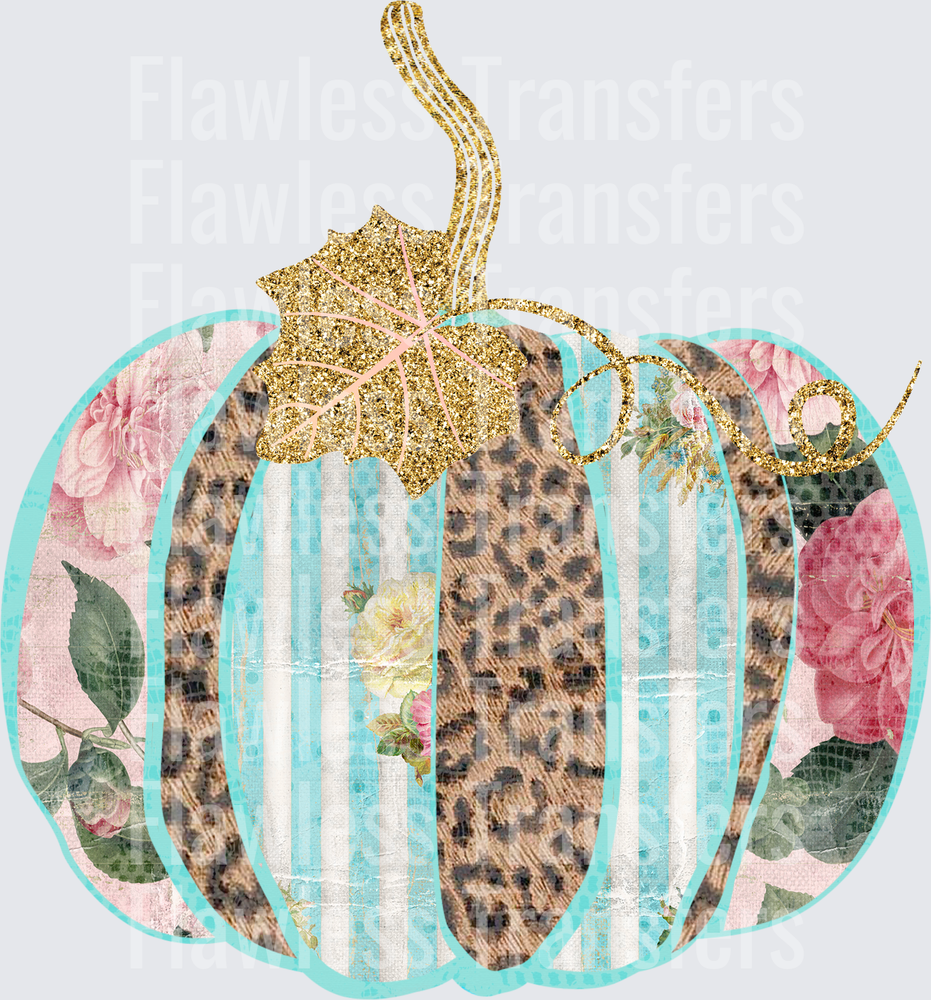 Shabby Leopard Pumpkin #0372