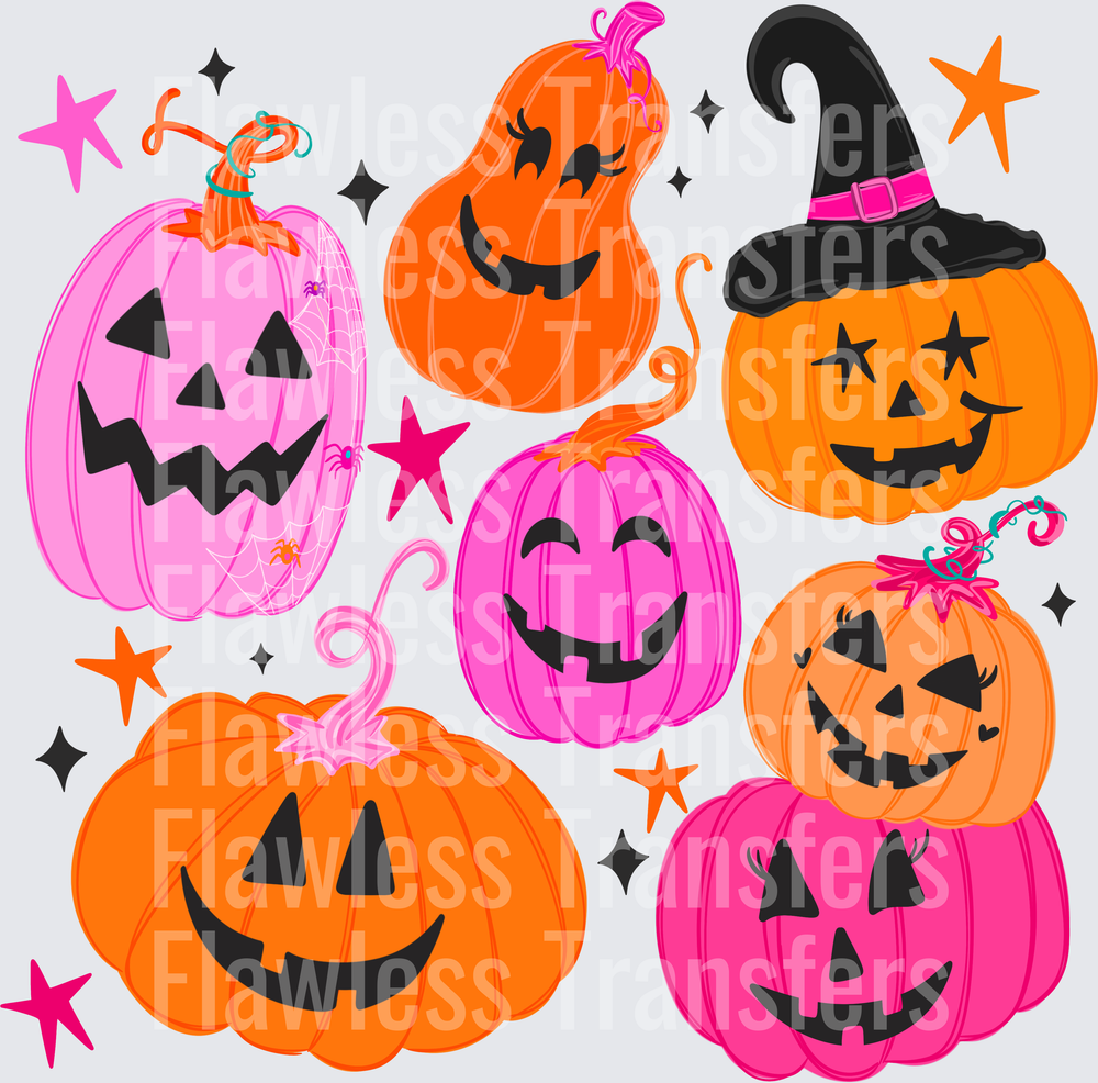 Pumpkins Orange Pink #0823
