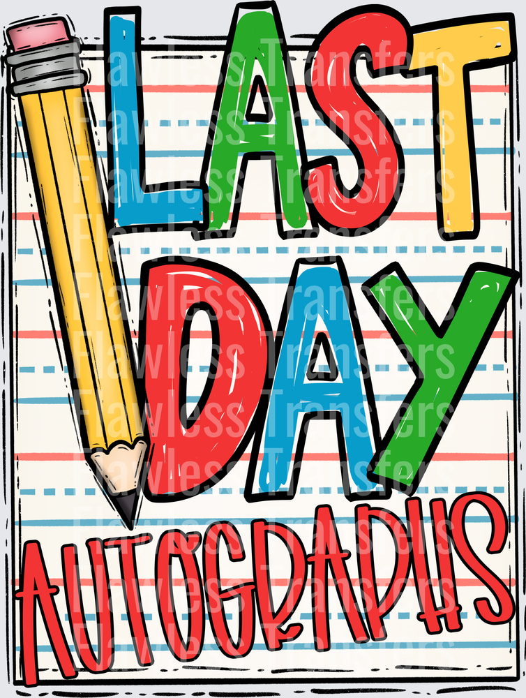 Last Day Autographs #3485