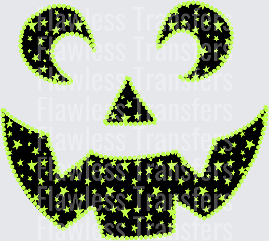 Stars Pumpkin Face #0550