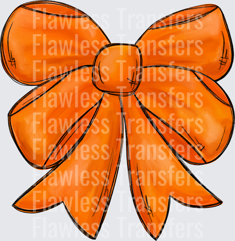 Orange Bow #4680