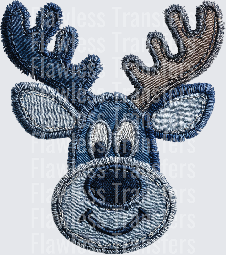 Denim Cute Reindeer #1790