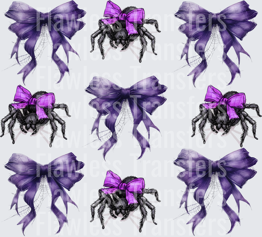 Spider Purple Coquette Bow #0652