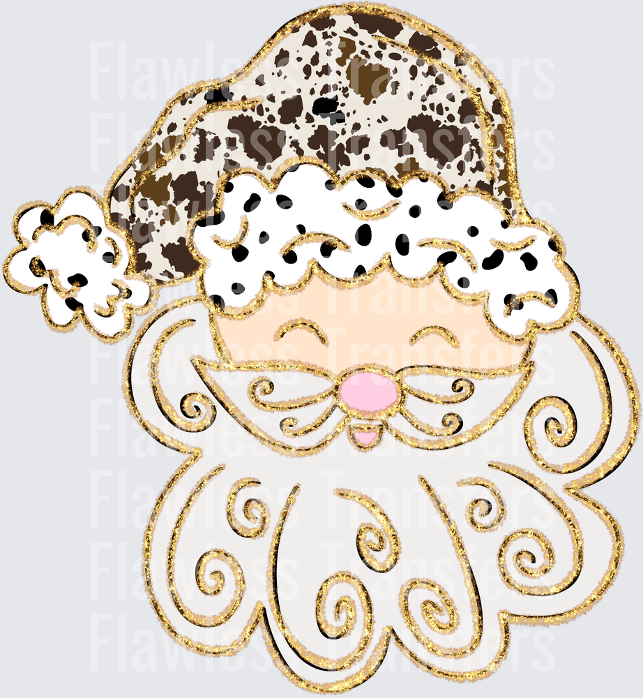 Cow Print Santa #1496