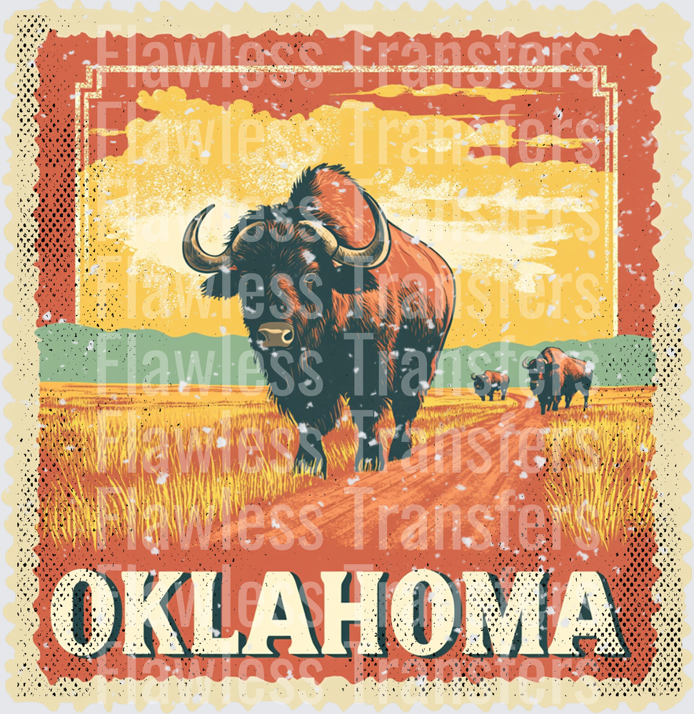 Oklahoma Vintage Stamp #1004