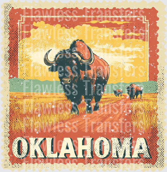 Oklahoma Vintage Stamp #1004