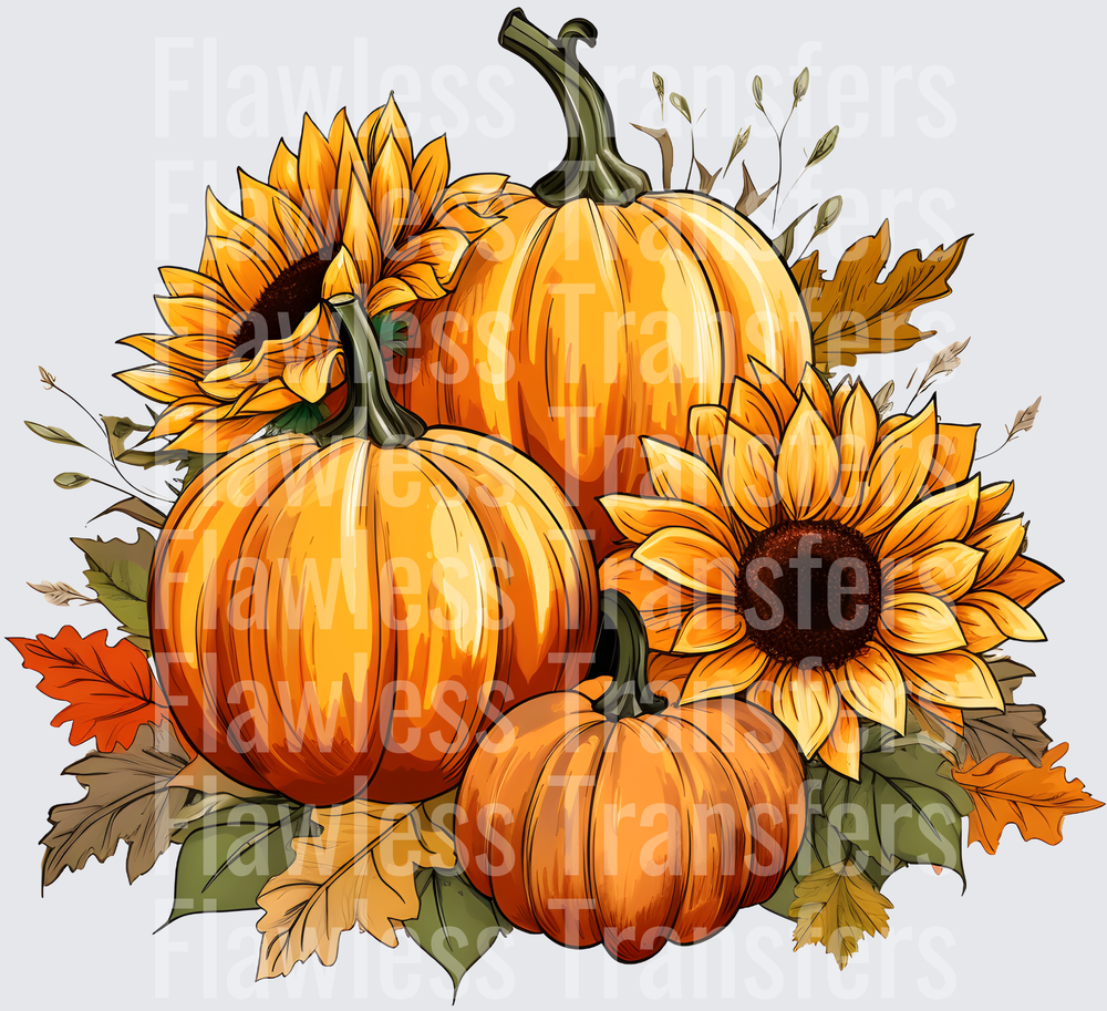 Sunflower Fall Pumpkins #0126