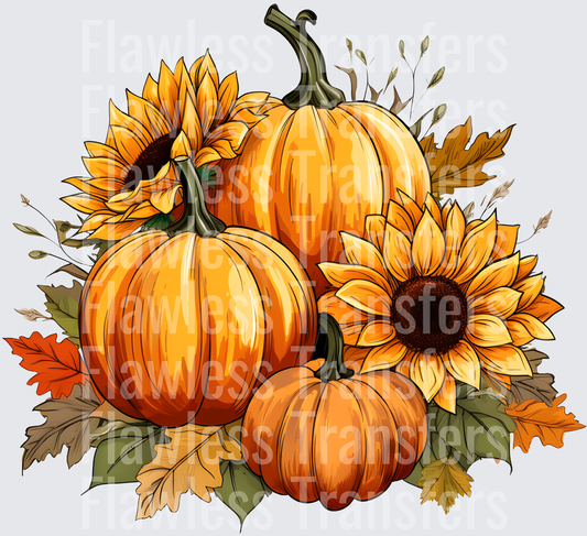Sunflower Fall Pumpkins #0126