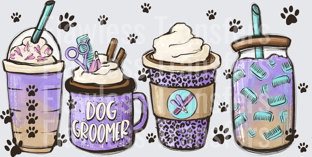 Dog Groomer Coffee Latte #4121