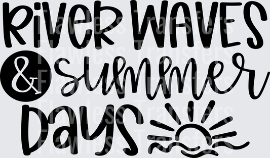 River Waves And Summer Days #4538