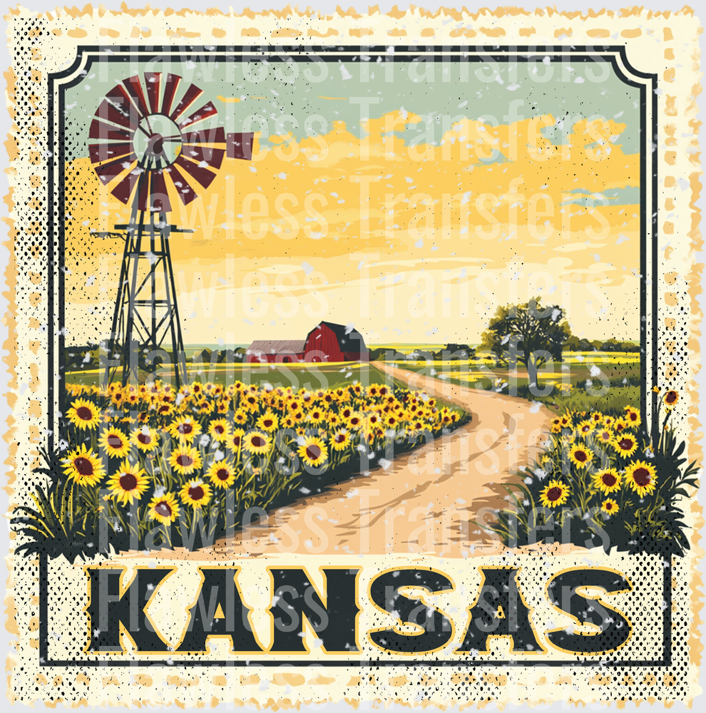 Kansas Vintage Stamp #1016