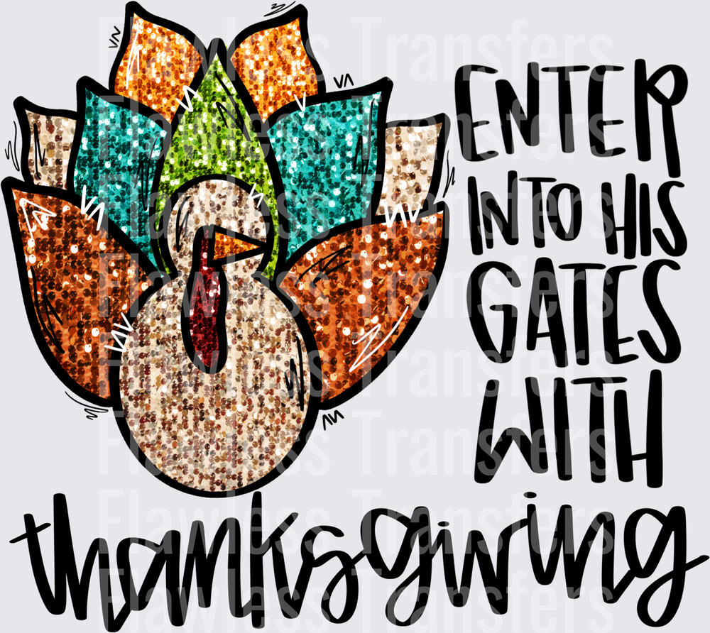 Enter Into His Gates With Thanksgiving #0153
