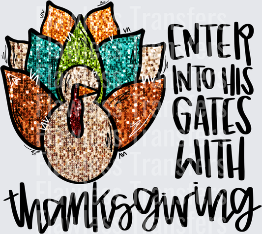 Enter Into His Gates With Thanksgiving #0153