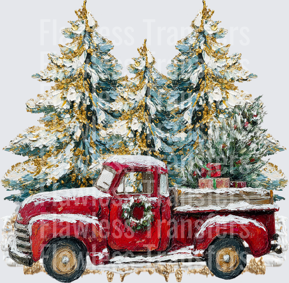 Vintage Christmas Truck #1735