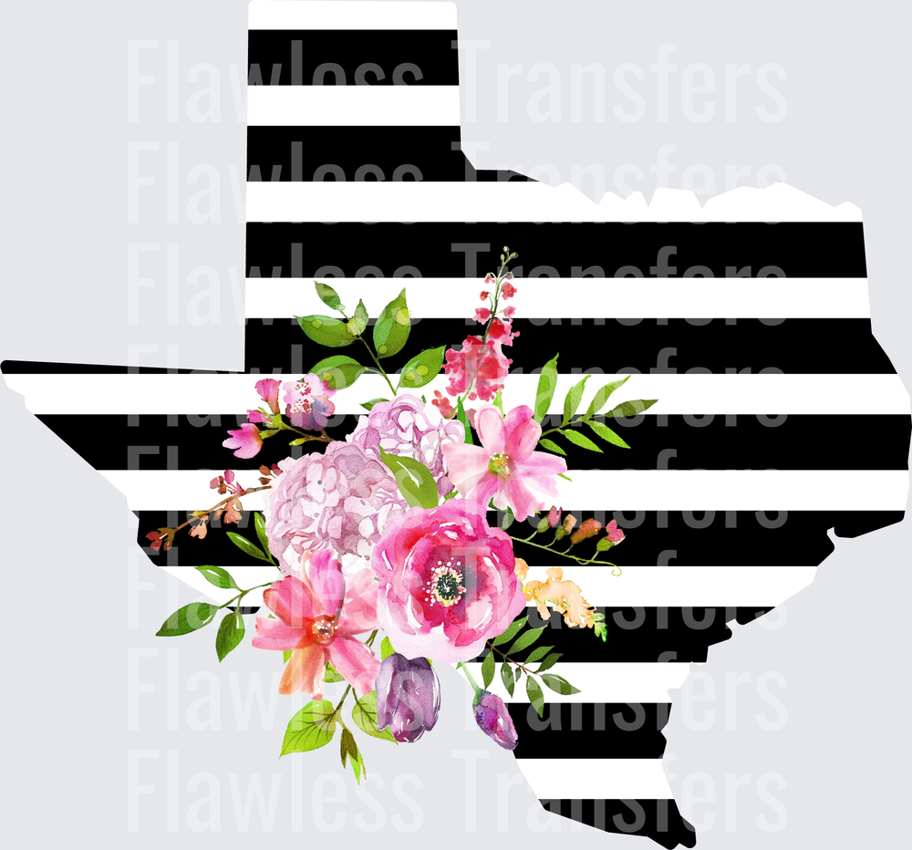 Texas Floral Striped #1207