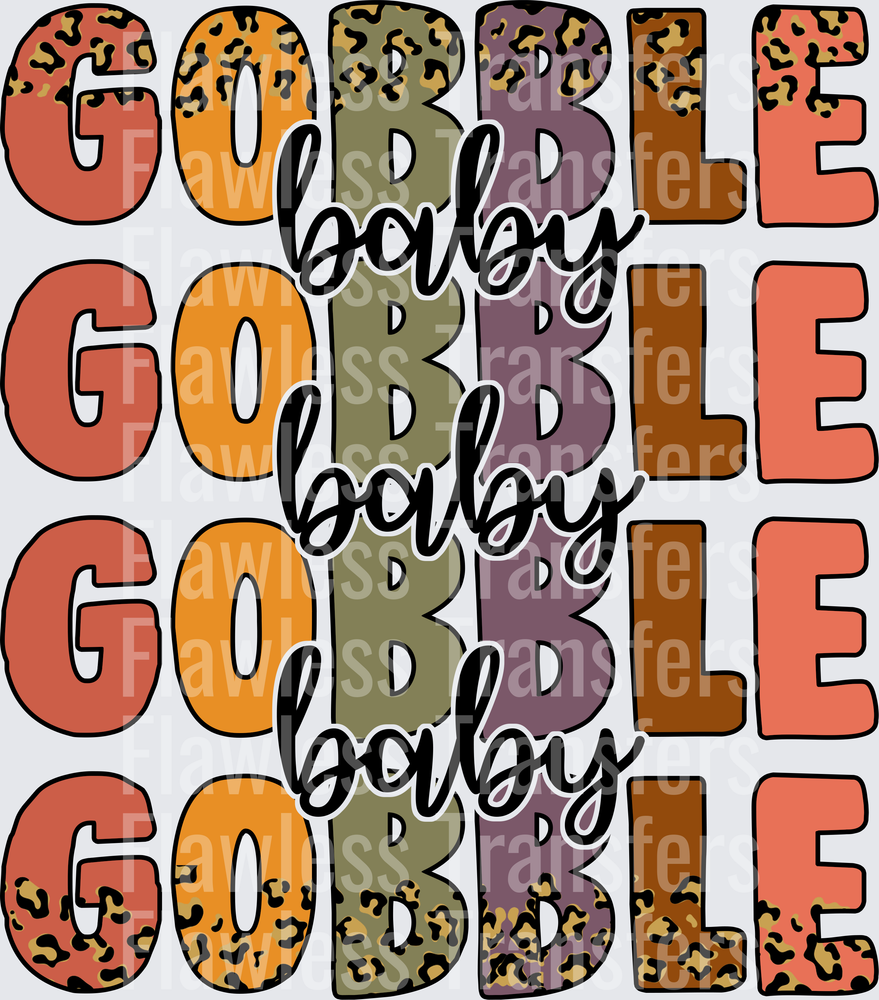 Gobble Baby Stacked #0283