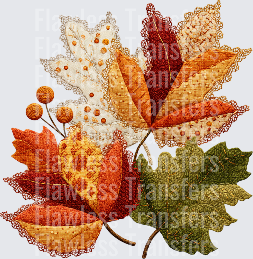 Vintage Cottage Leaf Patchwork #0336