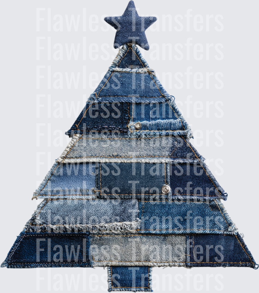 Denim Christmas Tree #1787