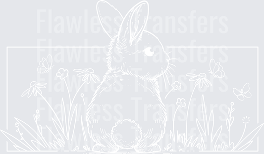 Bunny Butt With Flowers #4986