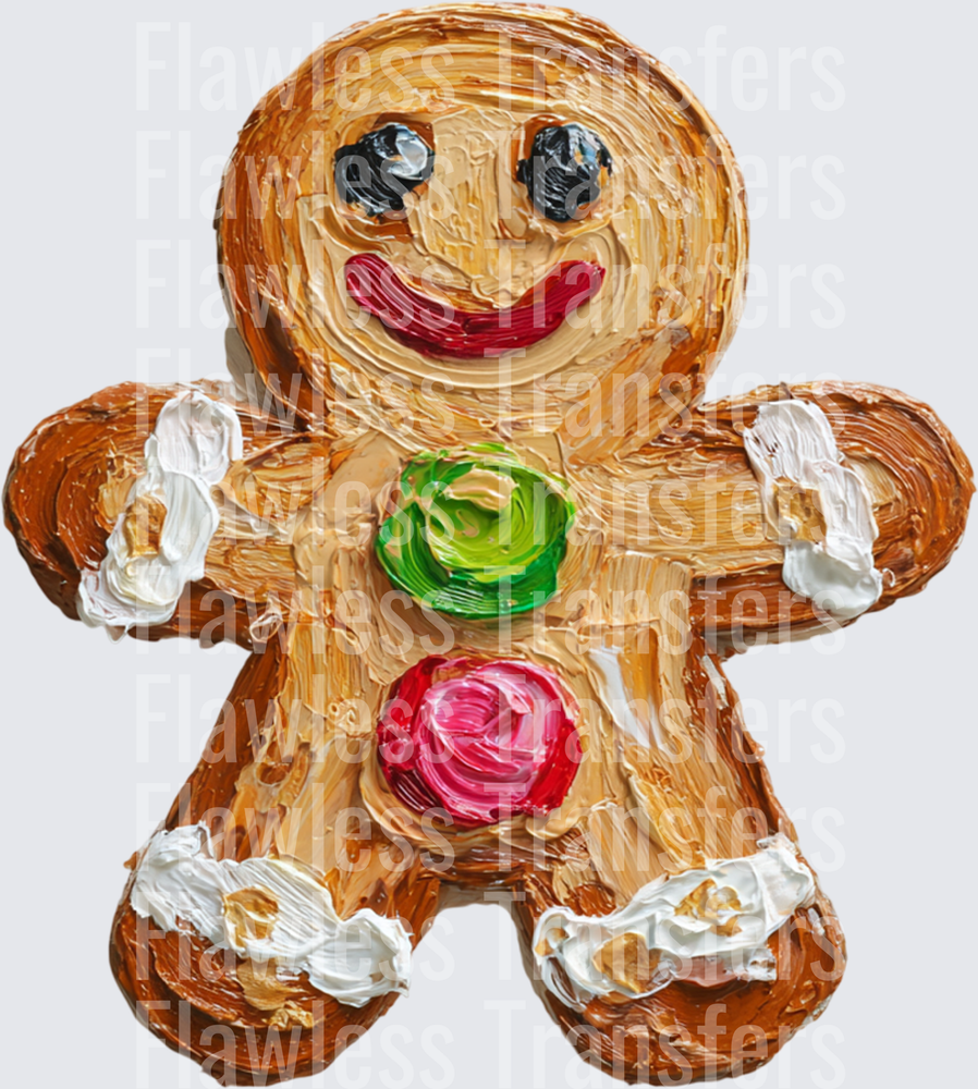 Hand Painted Gingerbread Man #1667