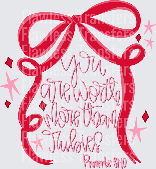 You Are Worth More Than Rubies #5266