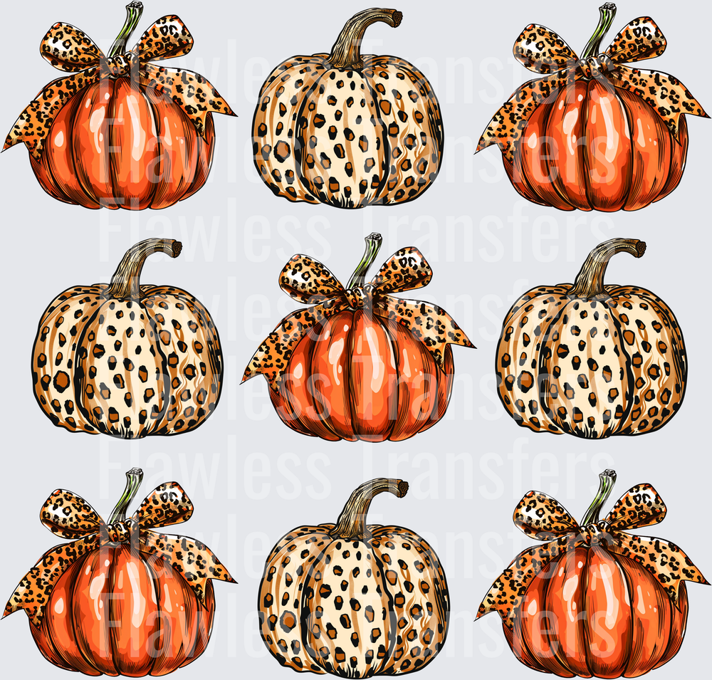 Fall Pumpkin Coquette Bow #0253