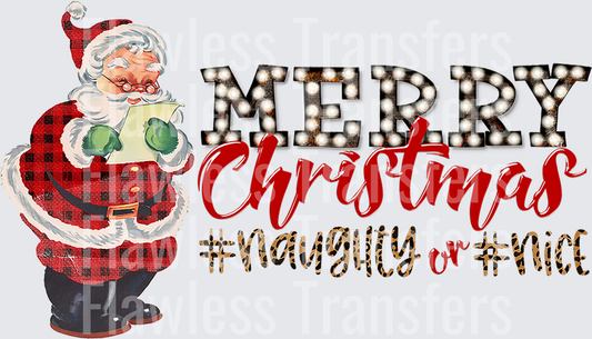 Merry Christmas Naughty Or Nice #2055