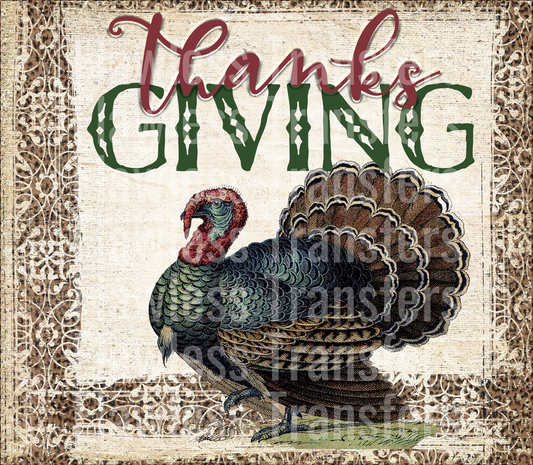 Thanksgiving Vintage Tea Towel #0362